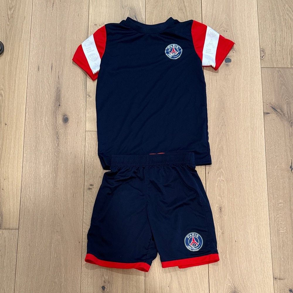 Kids Navy and Red Sports Jersey Set
